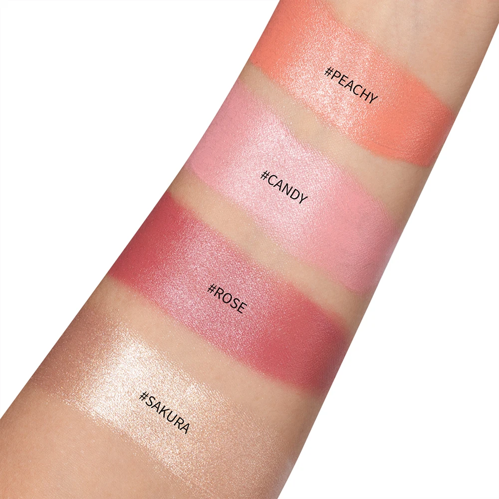 High Quality Professional Luxury Multi-Use Hot Pink Blush Balm Cute Mini Lip & Cheek Tint Creamy Glowing Blush Dark Skin Tones