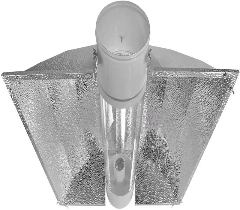 
iPower 8 Inch Hydroponics Cool Tube Reflector Grow Light Add-on XXL Wing, for 250W 400W, 600W, 1000W HPS MH Aluminum Hood 