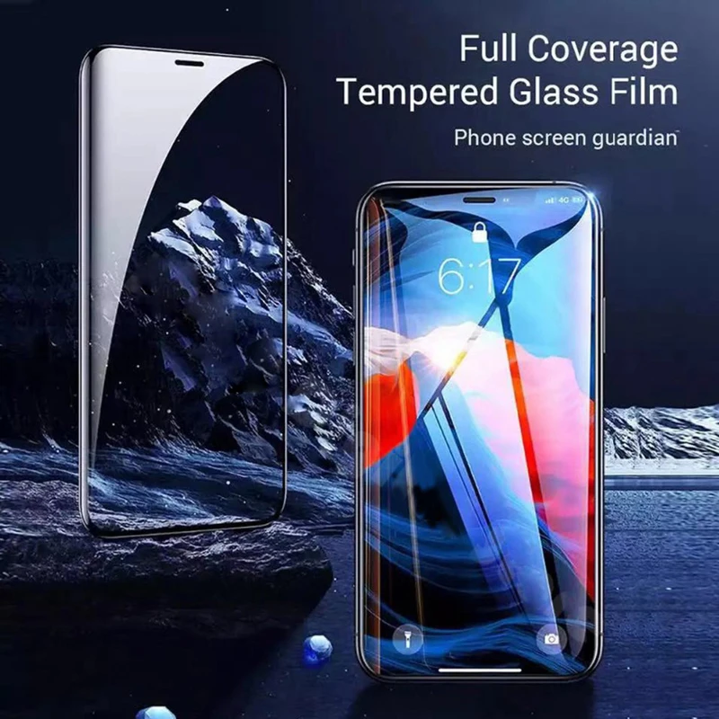 Full cover 9H tempered glass For iphone 11 pro front back screen protector