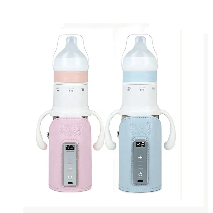 
Smart bottle thermostat milk jacket heating travel portable baby bottle instant milk powder box 