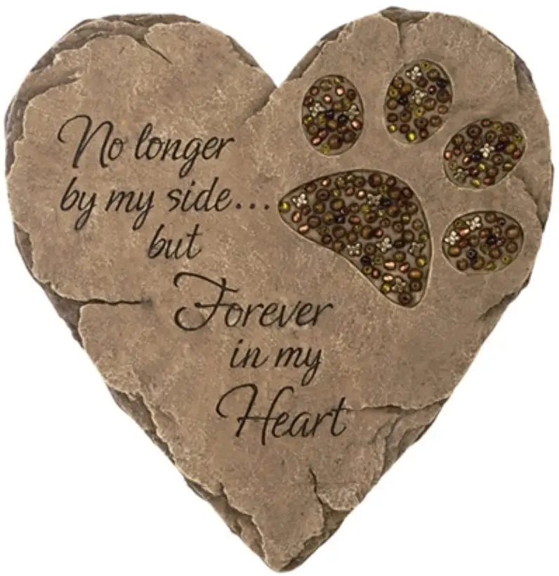 
Outdoor Dog Footprint Resin Garden Stepping Stone 