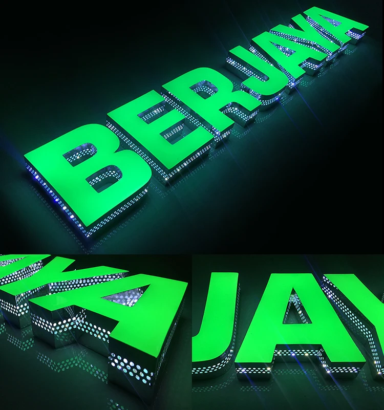 Outdoor and Indoor Usage Luminous Letters Led Epoxy Channel Sign Letter Logo Resin Arabic 3D Led Letters