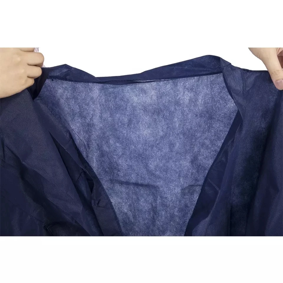 Disposable Non Woven Hairdressing Bathrobe Spa Robes Kimono Dressing Gown