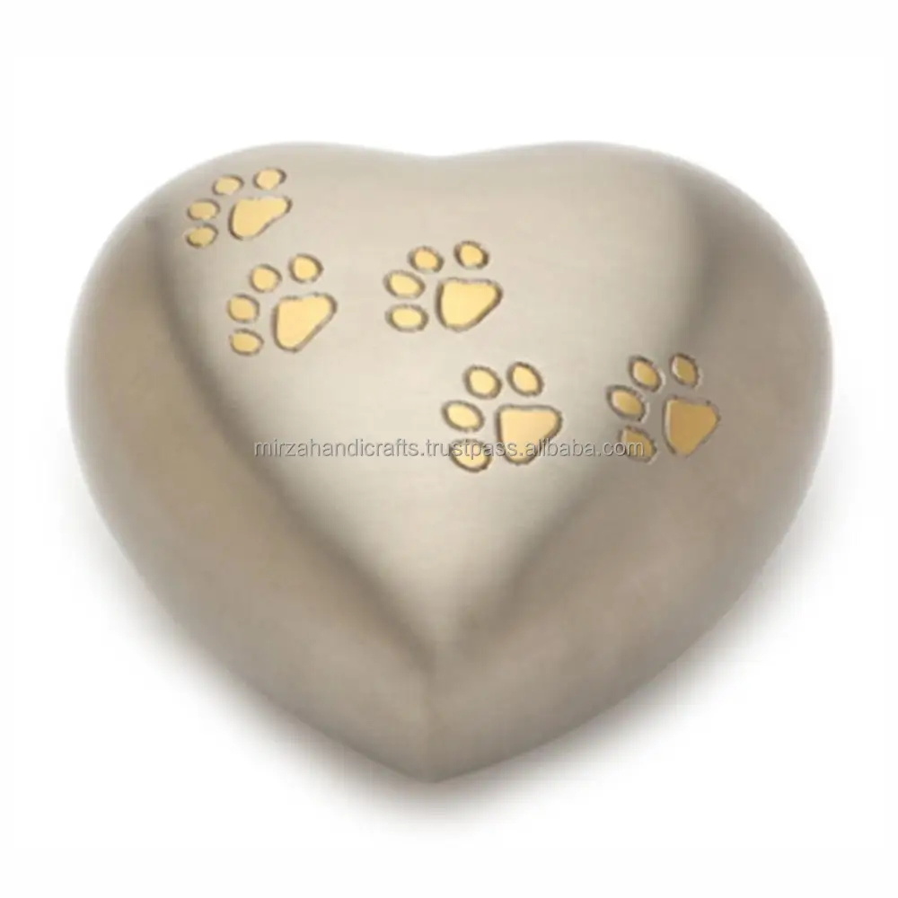 Love Heart Pet  Urn By Ever life  Memorials Black