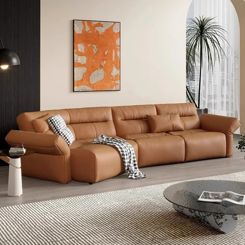 Новый синтетический кожаный прямой диван Chesterfield в итальянском стиле простой съемный роскошный для гостиной