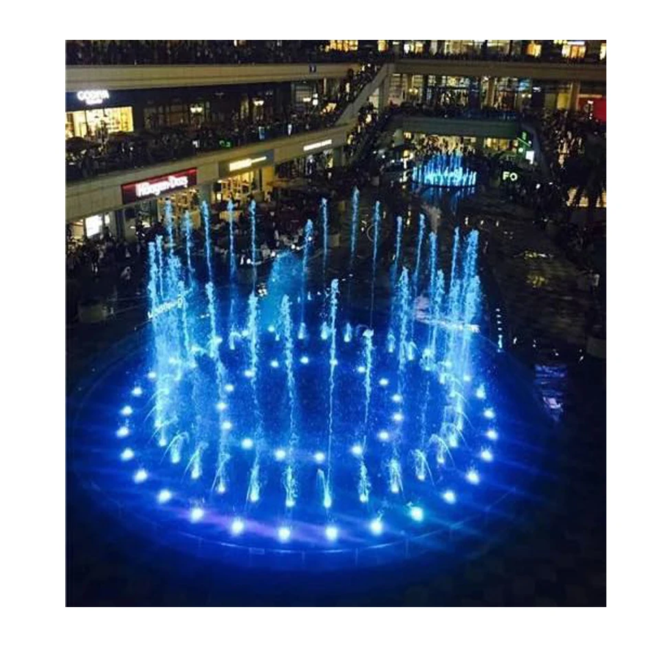 the latest variable speed programmable DC24V dmx fountain  outdoor small music dancing water fountain for pool