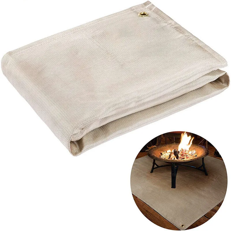 Fireproof BBQ Grill Picnic Mat Fiberglass Isolation Fire proof Blanket For Outdoor Camping Cooking Barbecue Fire Pot Oven Mat