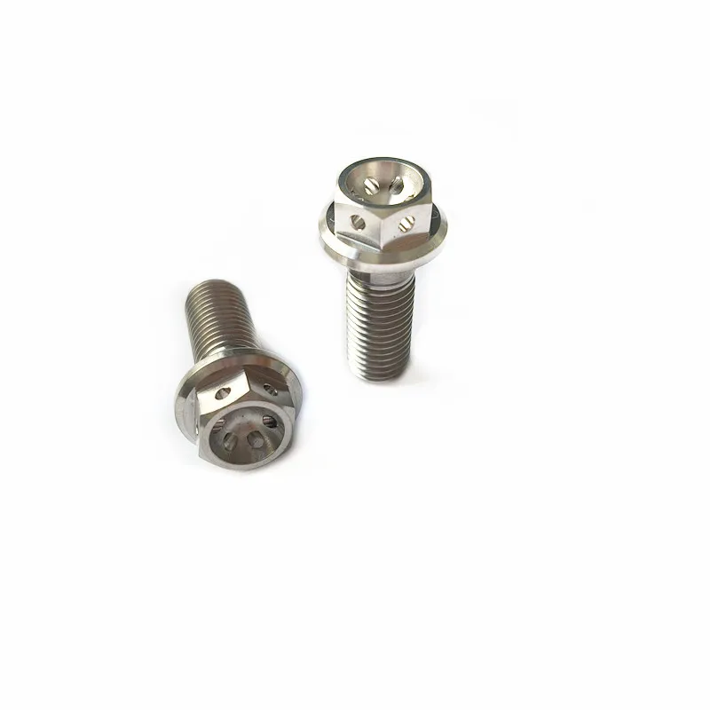 M10*35 Titanium flange bolts with hole GR5