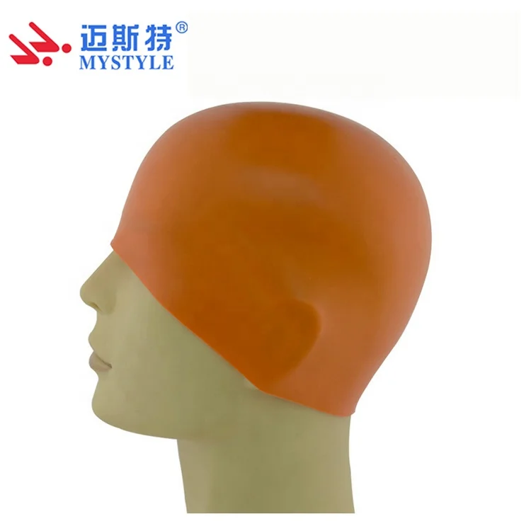 professional 3D swim cap round swim caps dome swim caps for racing