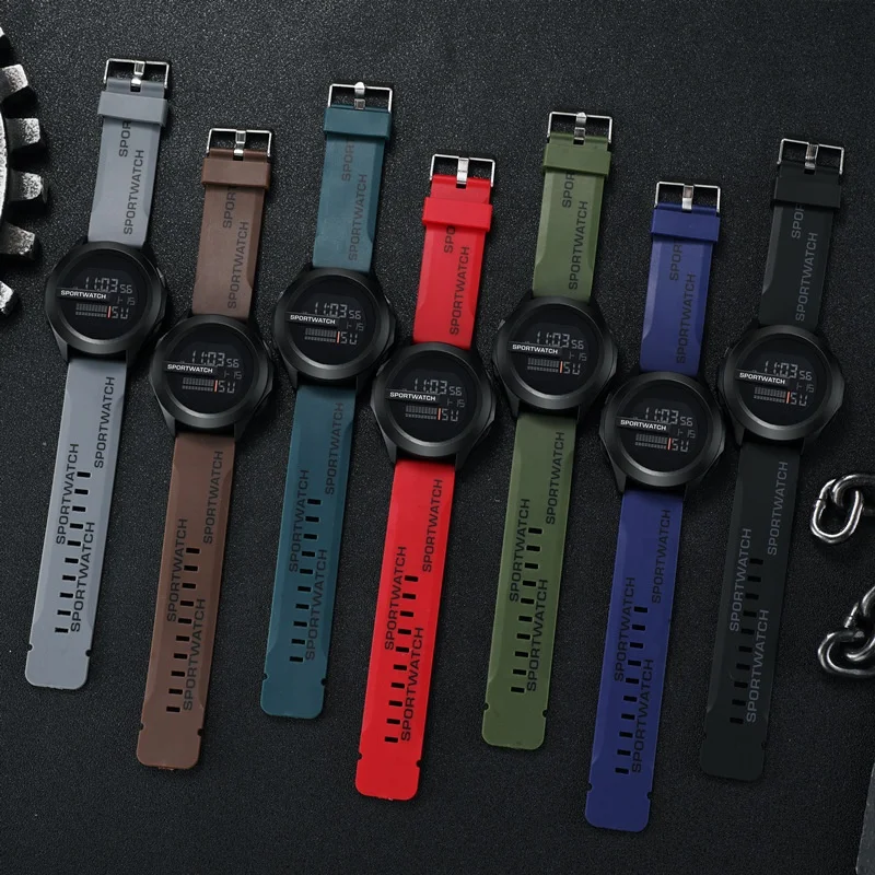 Y772 Tech Cool Outdoor Night Light Sports Waterproof Electronic digital Watch for Men