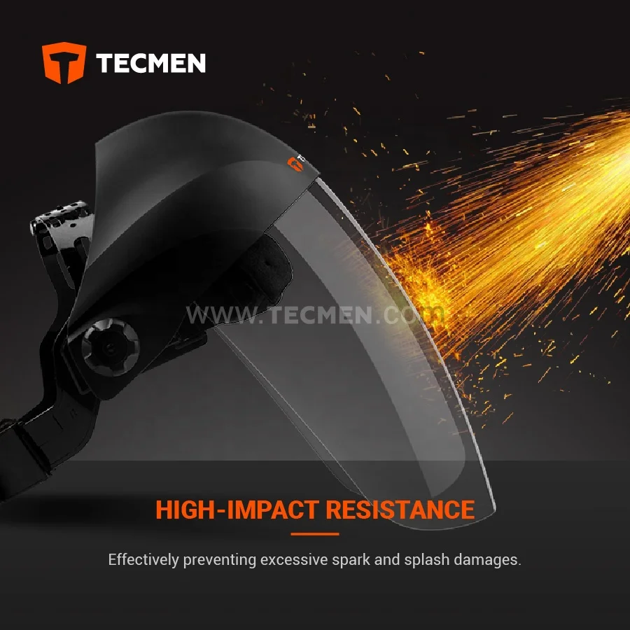 Tecmen TM-S1 защитная маска Анти-туман и Анти-Царапины козырек Промышленные строительные производства нефти газа работы с металлом маски для
