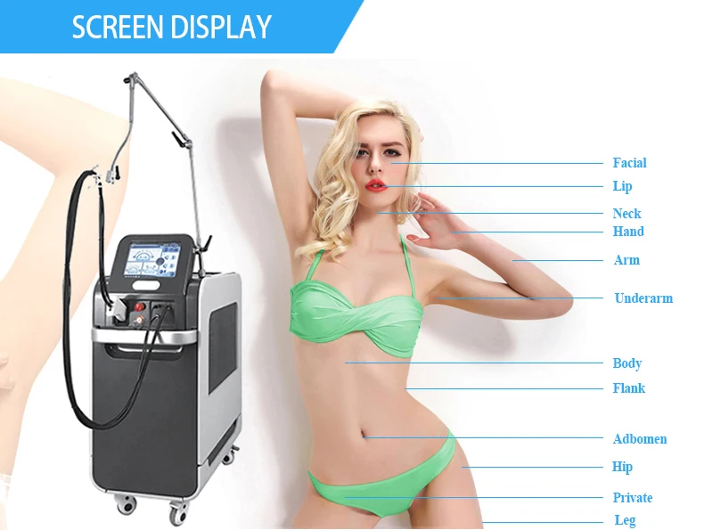 High Quality Dcd Cryogen Cooling System 755nm 1064nm Alexandrite Ya Alexandrite 755 Alexandrite Laser Hair Removal