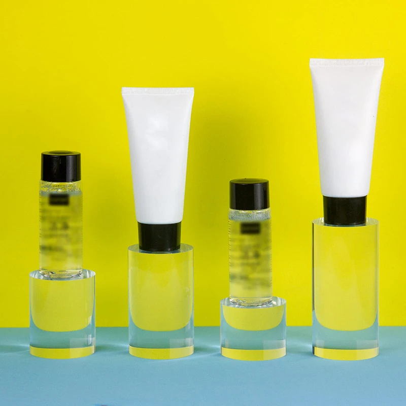 Clear  Solid Acrylic Column Round Display Block Clear Lucite Solid Cylinder Round Display Riser Solid Rod Pole