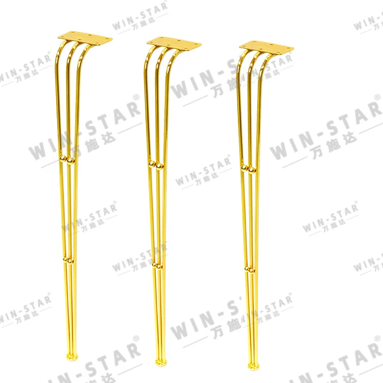 WINSTAR модный стиль металлическая мебель часть модные золотые ножки для стола и обеденного стула