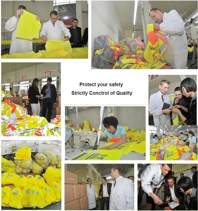 Safety Reflective Vest Mesh Fabric Running Red Hight Visibility Strip Reflective Jacket