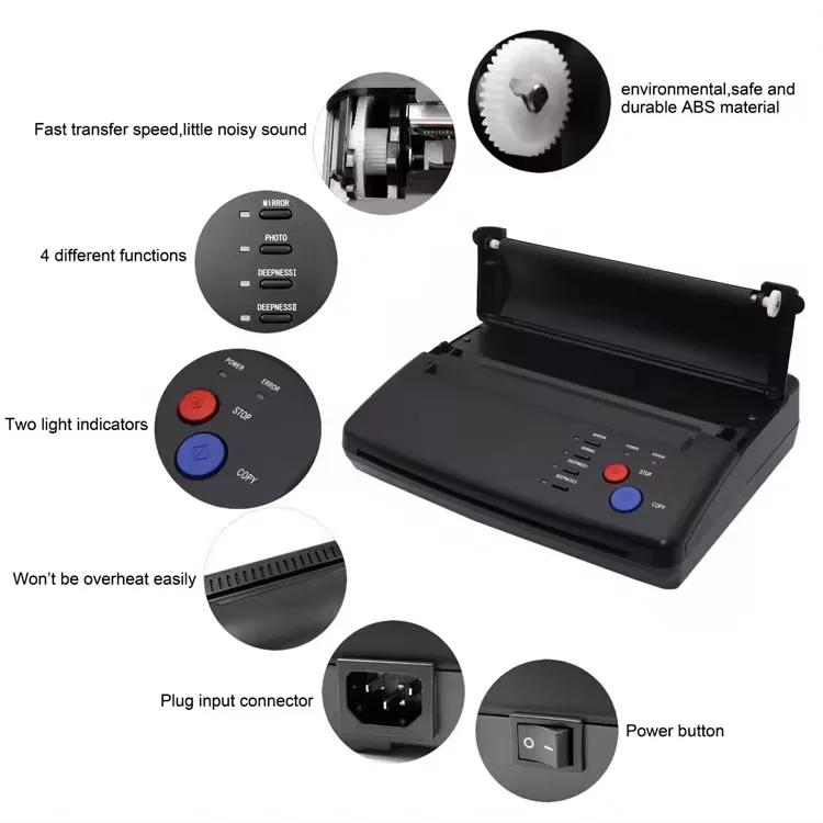 Hadiyah Tattoo Thermal Transfer Copier Machine Stencil Flash Printer Tattoo Thermal Transfer Machine Mini Tattoo Thermal Copier