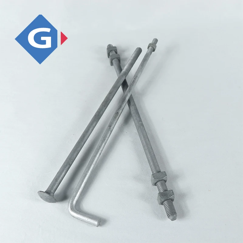 Gangda concrete heat treatment anchor bolt stainless steel l-shaped wedge anchor through bolt