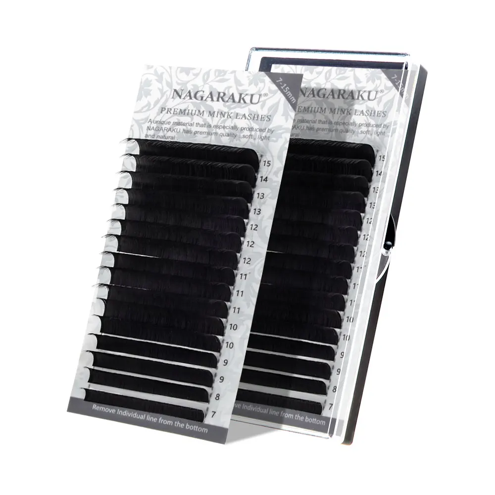 NAGARAKU private label mink eyelash extension individual eyelash wholesale mink eyelash cashmere lashes