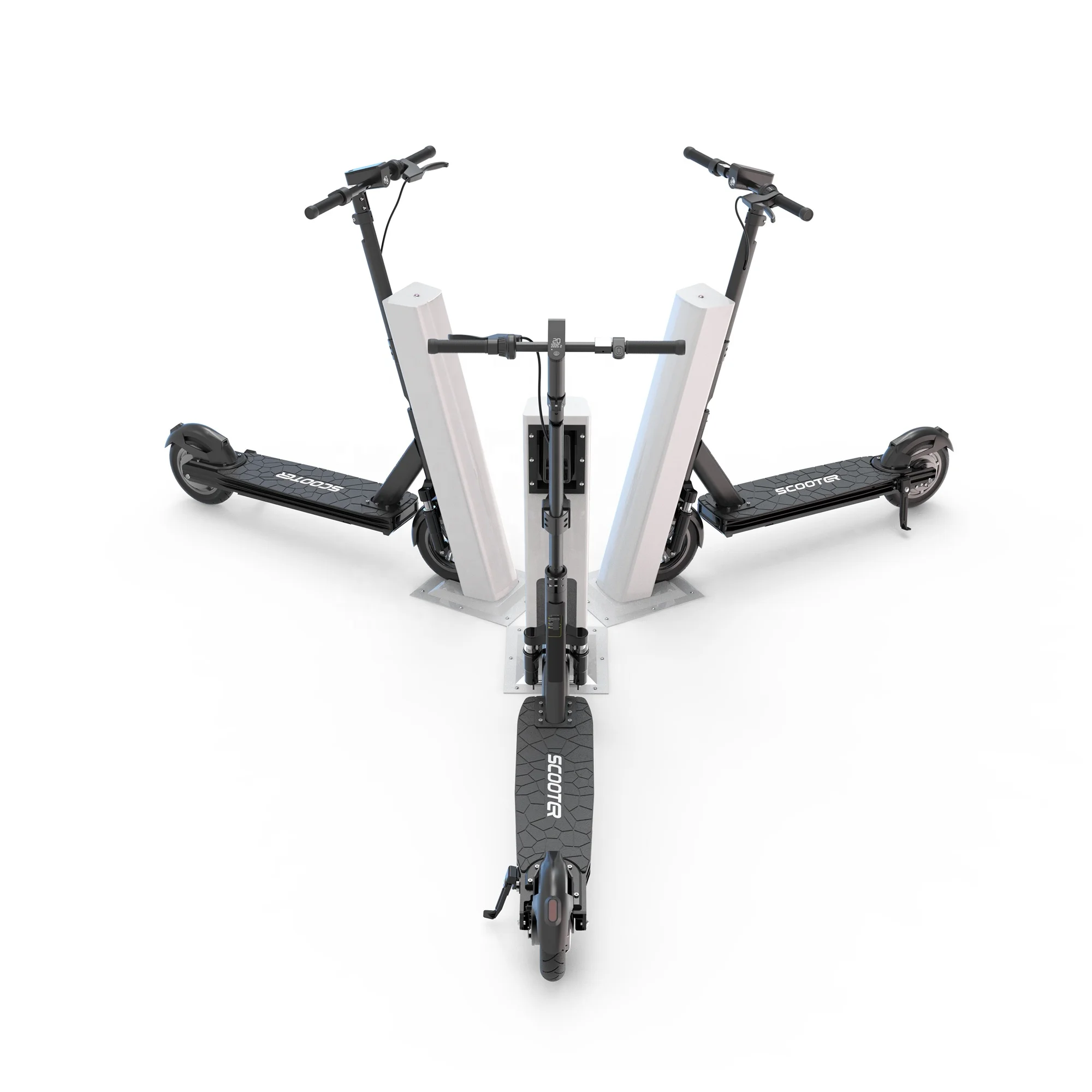 2021 Factory New Rental Scooter no wire docking station for charging with lock