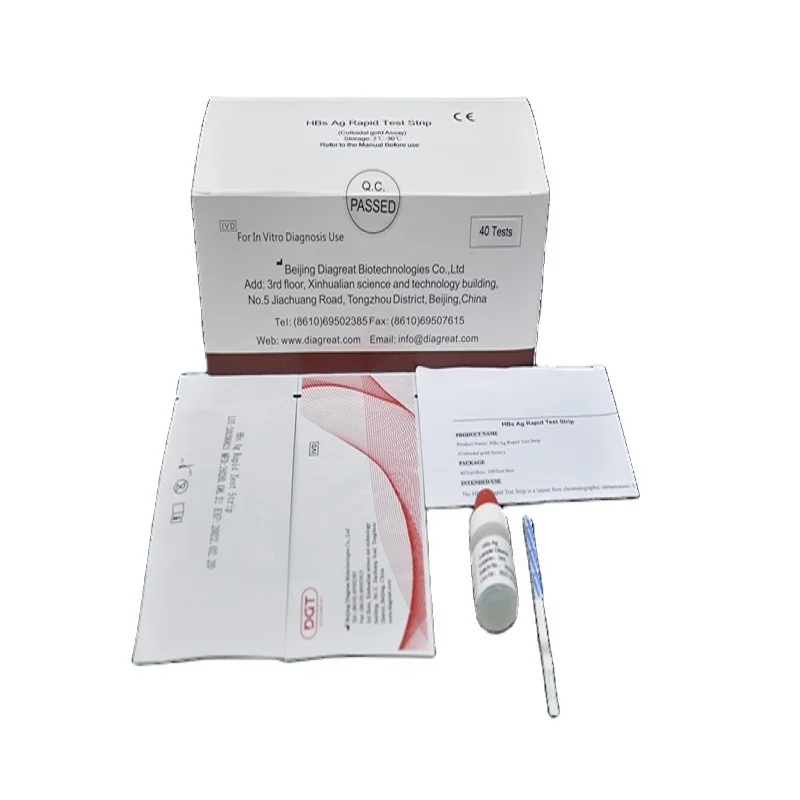 Home Use Medical Diagnostic HbsAg Rapid Test Strip Reagent Kit