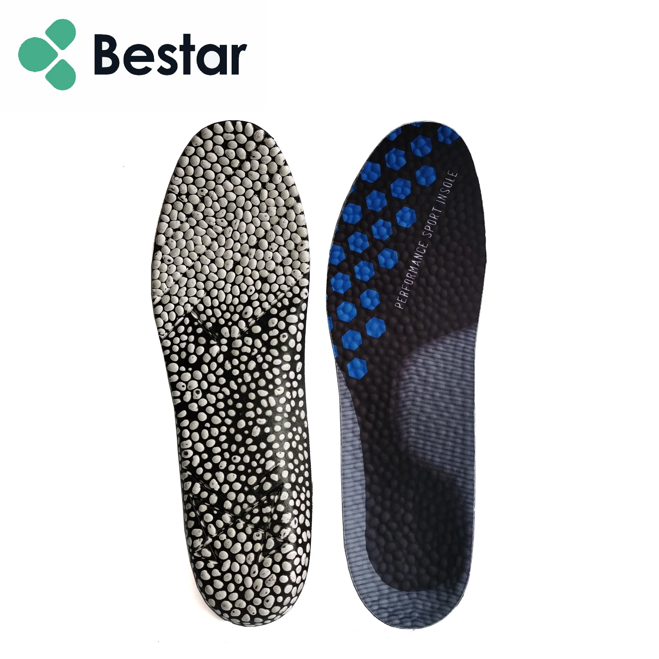 China invisible wearable popcorn foam ETPU shockproof unisex shoe insoles orthopedic insole