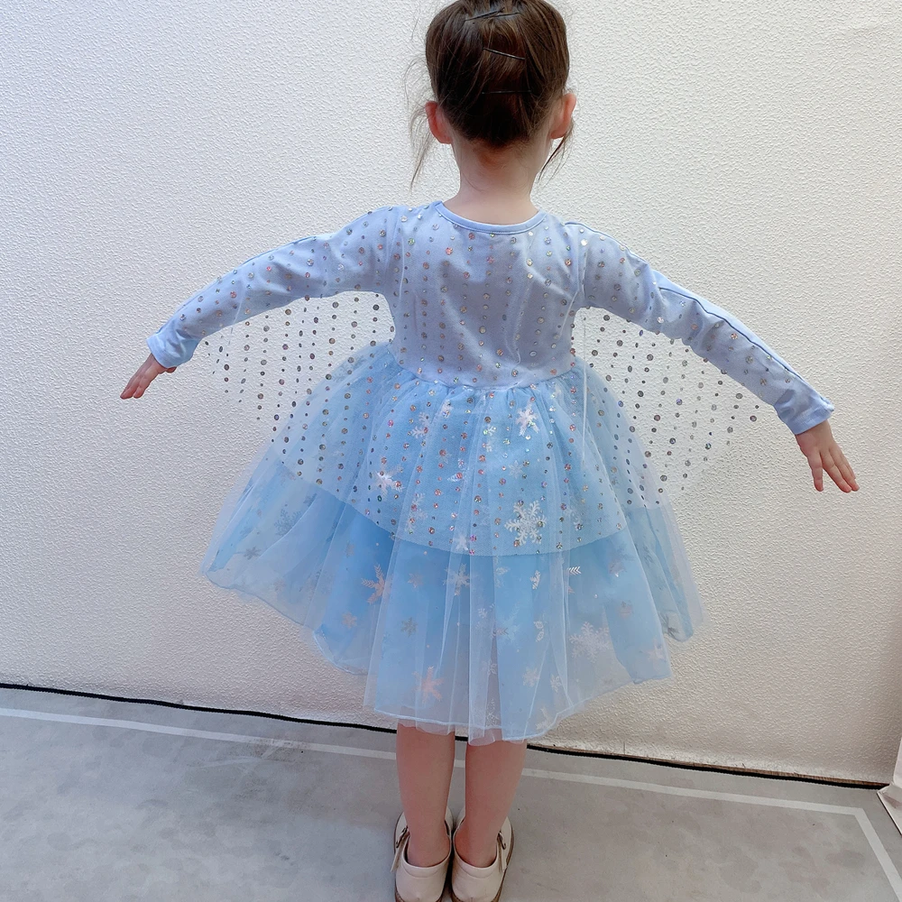 
Costume Princess Frozen 2 Elsa Costume Girls Toddler Christmas Party Dress With Tulle 