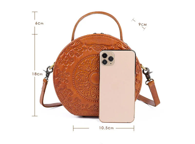 Factory Direct Sales Handbag Circle Purse Women Shoulder Bag Crossbody Round Indonesia