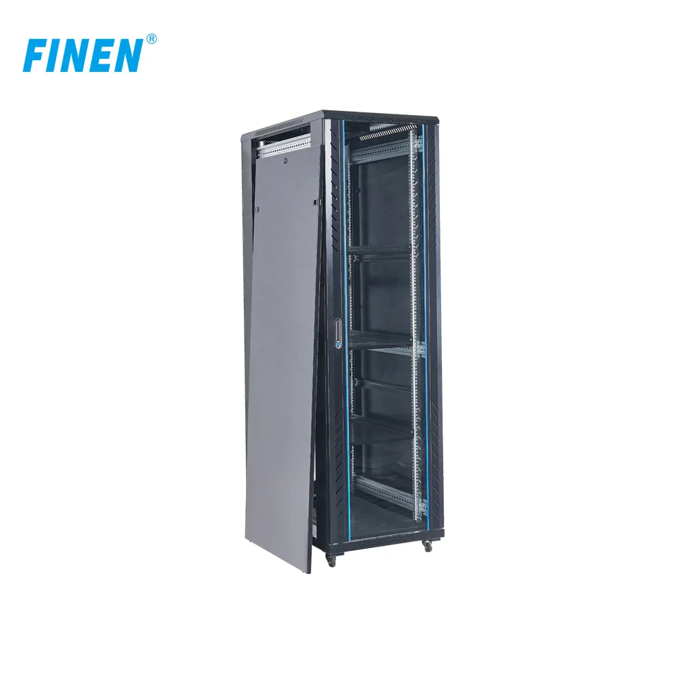 FINEN 600mm*1000mm*42U Adjustable Network Data Center Servers and Workstations 42U Rack Server Cabinet