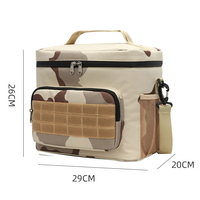 ready to ship Waterproof Camping Cooler Backpack Customized Logo large volume lunch bag 15L camouflage pattern