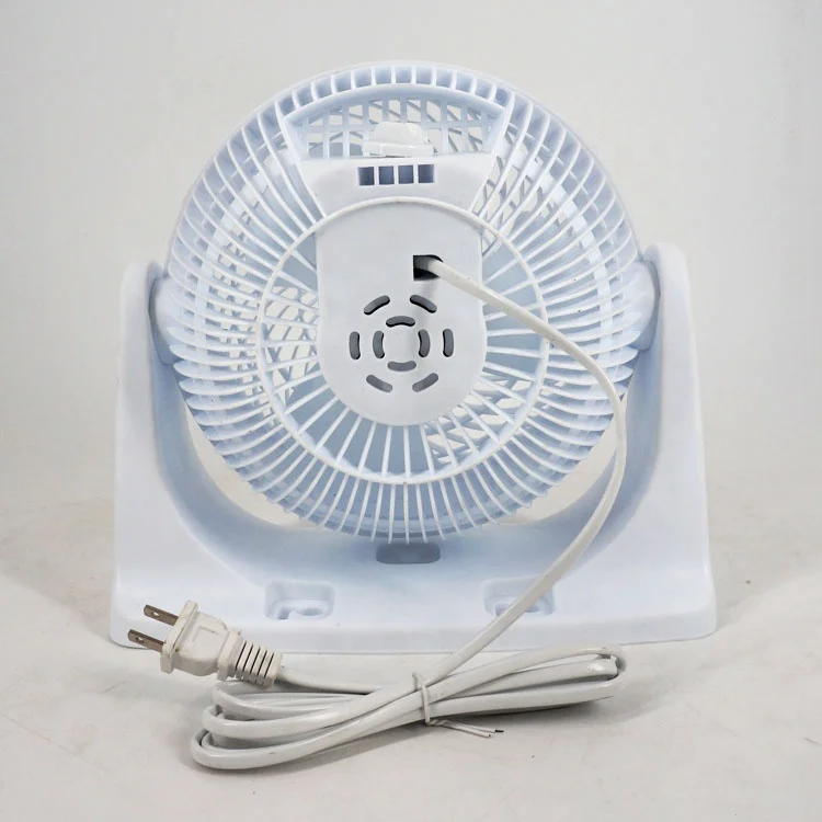 8 Inch new fashion design white black plastic adjustable small cheap desk box air cooling floor table stand fan