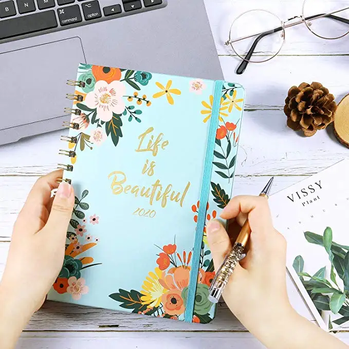 Wholesale Custom Daily Full Color Personalized Journal Spiral Note books A5 Planner Notebook Printing
