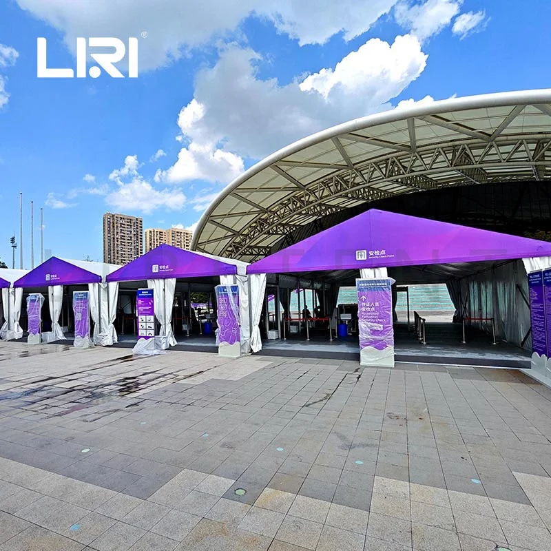 All Weather Heavy Duty Big Clear Span Sport Events Tent Security Check