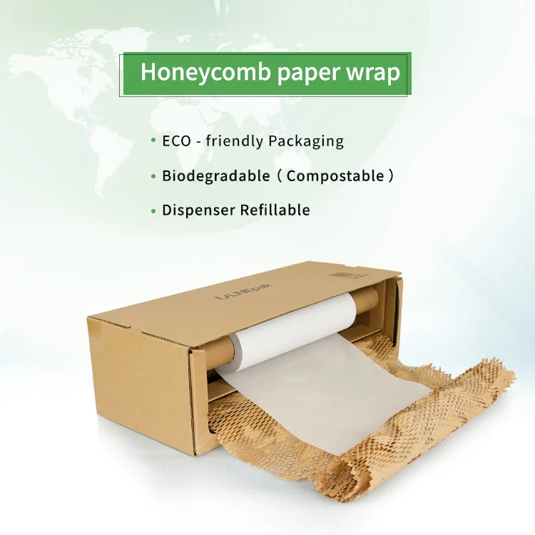 Новый Compostable упаковочный материал сотовая бумага амортизирующая упаковка