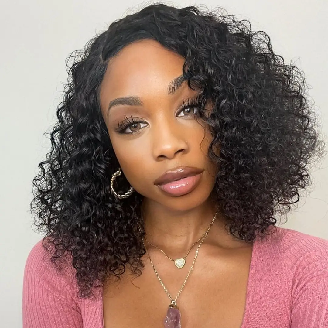 Cheap Wholesale Blonde 99j Color 8 inch Curly Bob Brazilian Perruigue Pixie Cut Weave Short 360 Full Lace Wig Pixie cut wigs