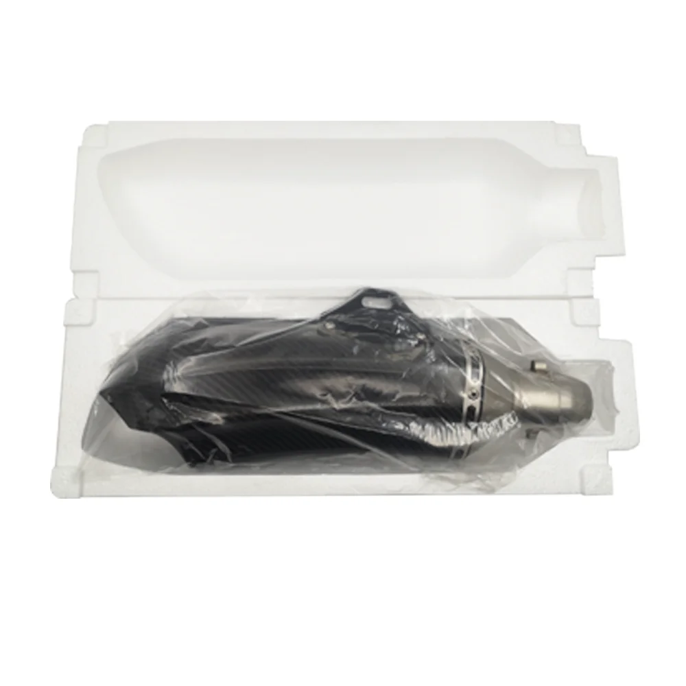 Universal Motorcycle Carbon fiber exhaust muffler exhaust for CBR650 Z900 KTM390 K8 ER6N FZ1 120 MT10 R1 R6 R3