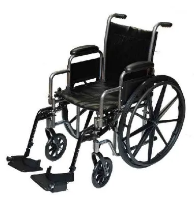 JUMAO Foldable Wheelchair Basic Model Safe Brake Manual Detachable Armrest Economic Wheelchair