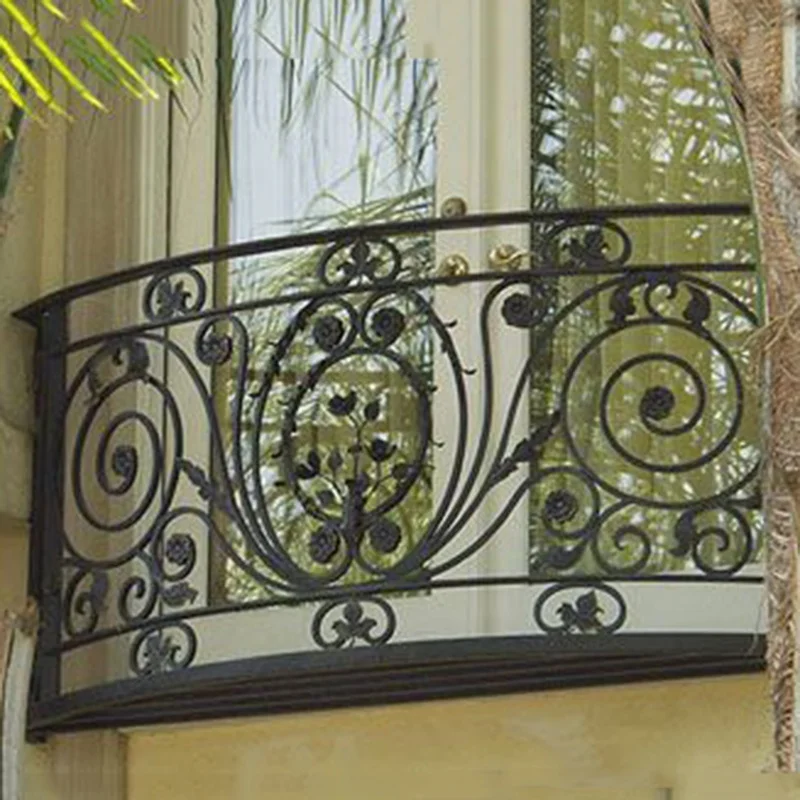 New design steel Balustrade Cast iron balcony railing