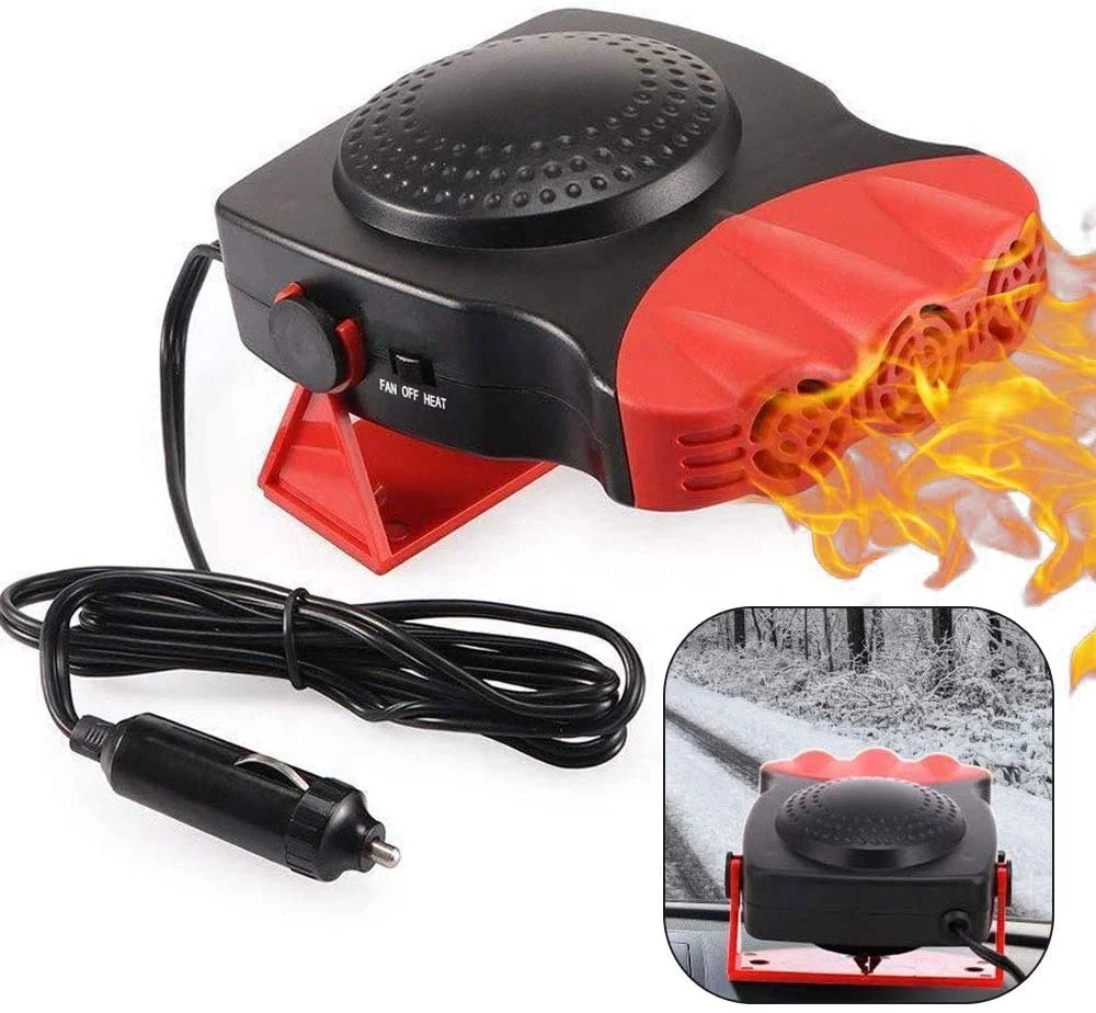Portable Car Heater Electronic Auto Heater Fan Fast Heating Defrost 12V 150W Car Heater Plug Adjustable Thermostat in Cigaretter