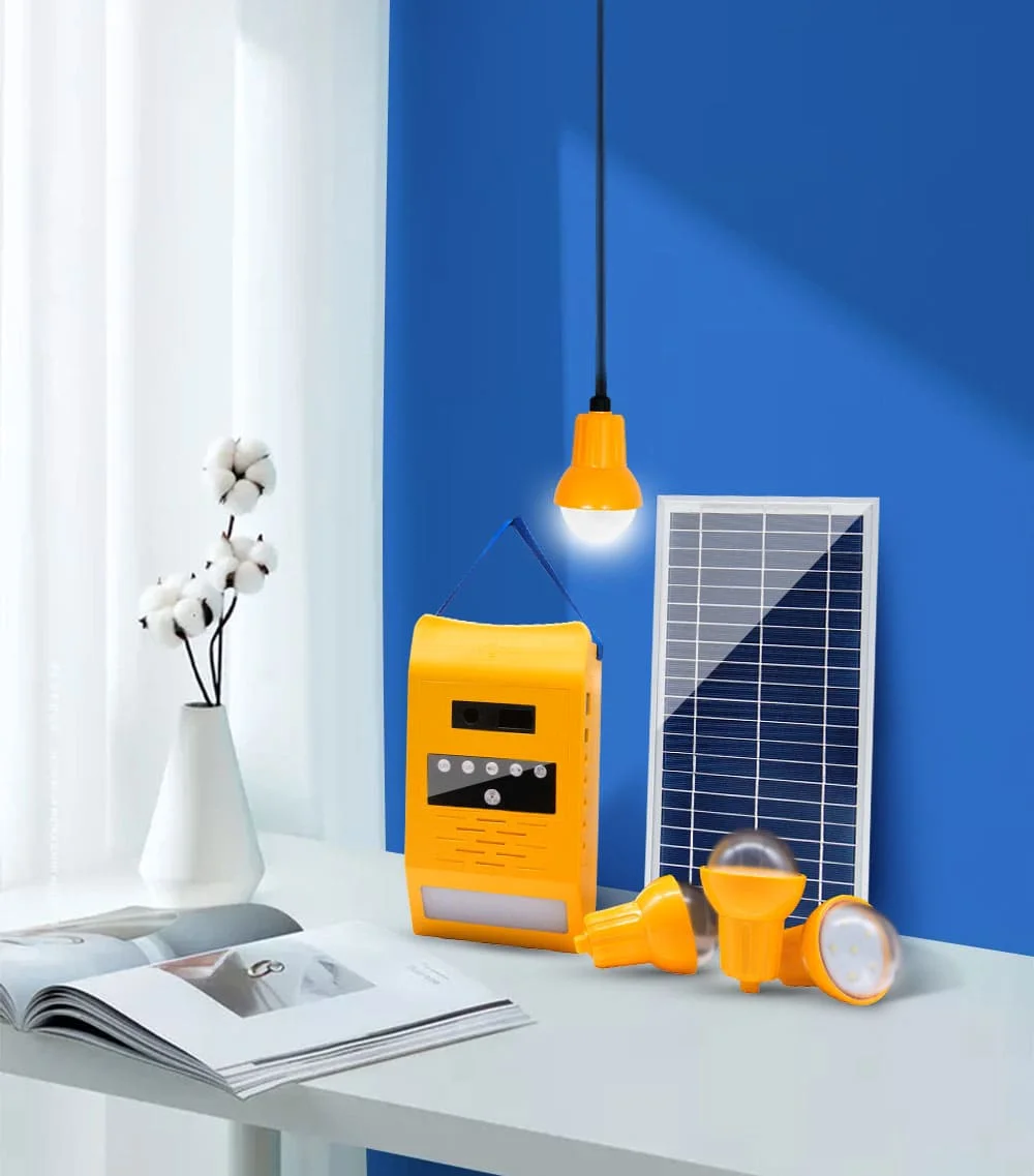 20W Portable Mini Solar Power System for Home Electricity Generating and LED Indoor Lighting Kits