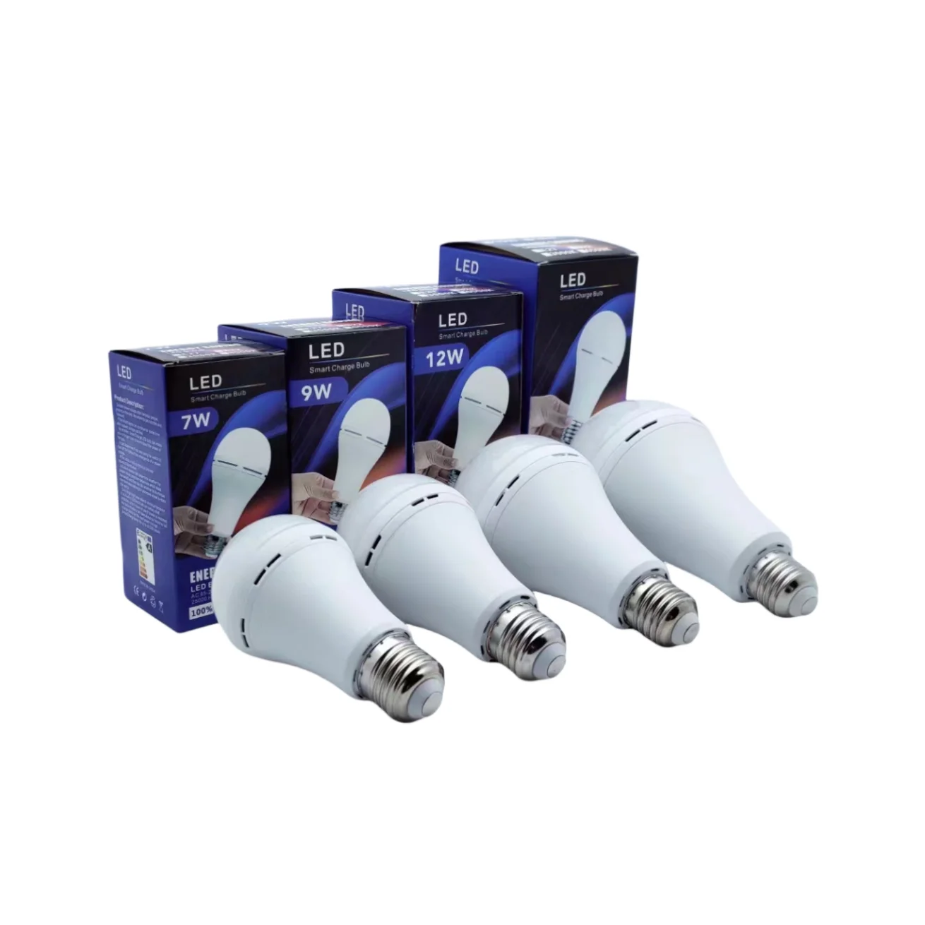 Высококачественная интеллектуальная перезаряжаемая светодиодная аварийная лампа E26 E27 B22