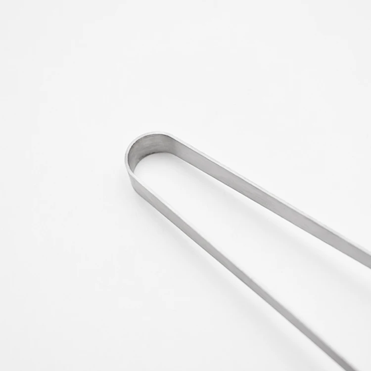 Creative heart-shaped silicone ice tongs non-slip stainless steel mini sugar tongs kitchen tools tong