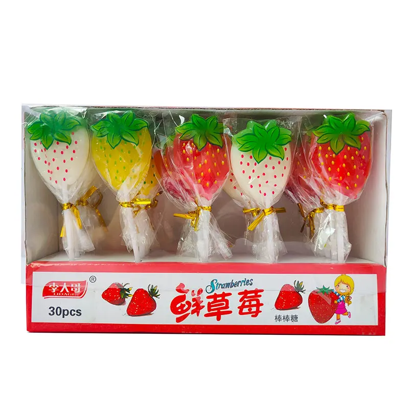 Factory Wholesale Custom Private Label Fruit Lollipop Candy