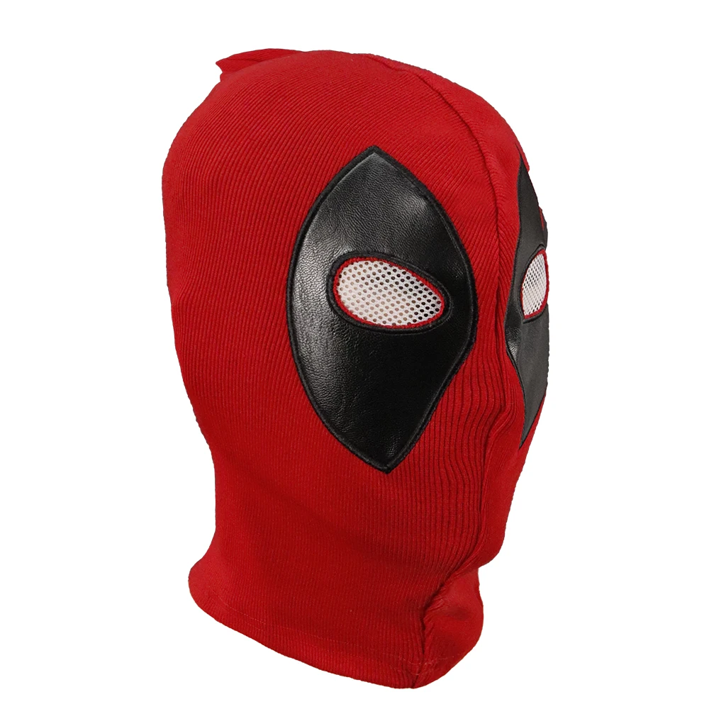 Molezu OEM/ODM Deadpool Flexible Knitted Fabric Full Head Mask Halloween Cosplay Deadpool Tights Hood Party Masks For Adults