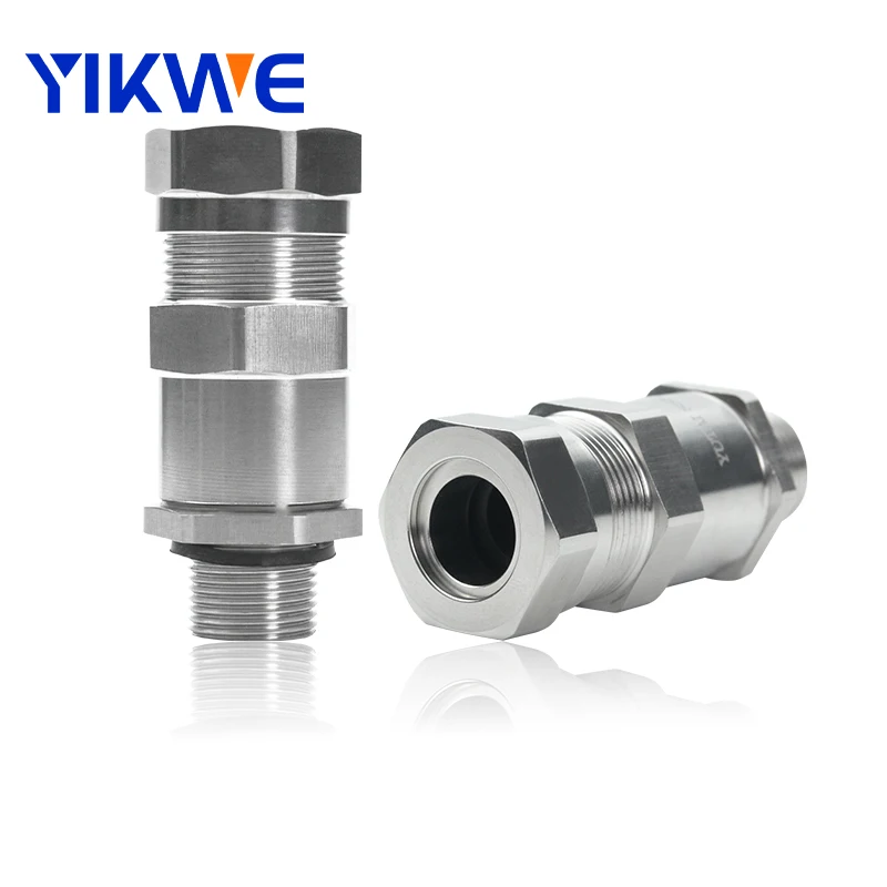 Single compressor Cable Gland Explosion Proof IP68 304 Stainless Meteal Waterproof Connectors PG7-63 pg Cable Gland
