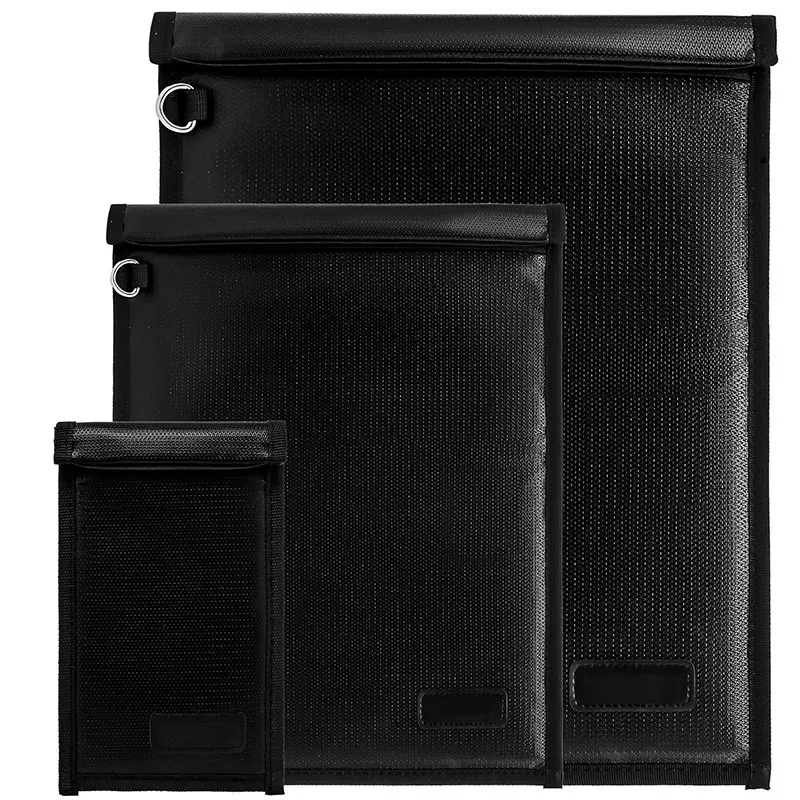 Faraday Bag for Laptops & Tablets & Car Keys Faraday Key Fob Protector, Fireproof & Waterproof RFID Bag, Car Key Signal Blocker