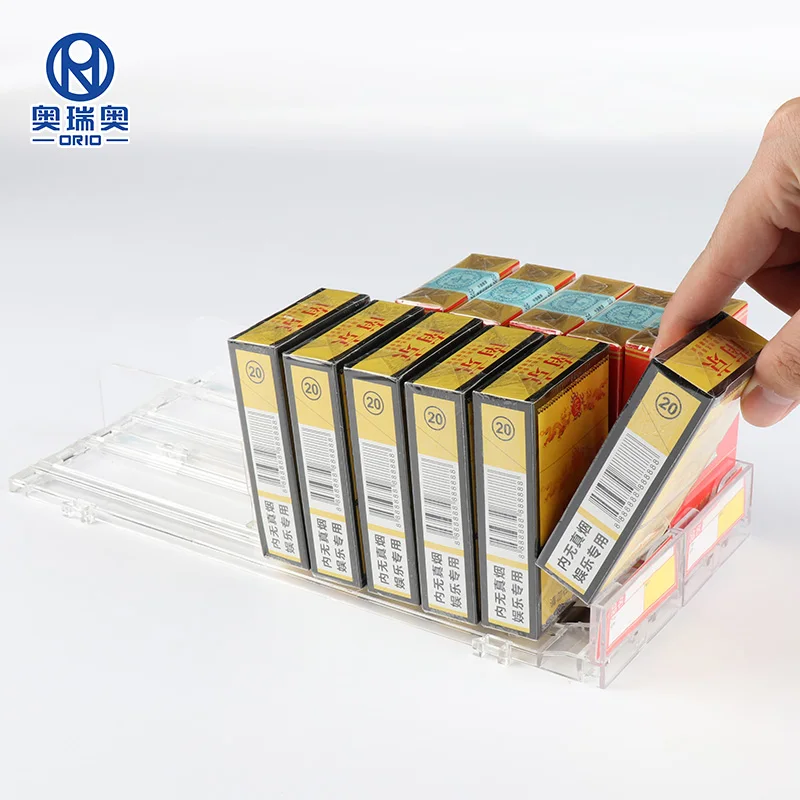 Customized different size shelf pusher system display racks