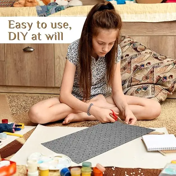 Factory Free Sample Tufting Secondary Backing Cloth Pad Polyester Composite Drop Plastic Dots Non-slip Fabric for Rug Making