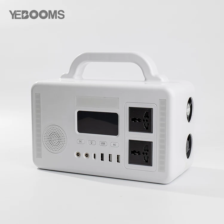 300W Bluetooth Speaker Intelligent Outdoor Mobile Power Supply 60AH/3.2V Portable Type With USB and AC Output