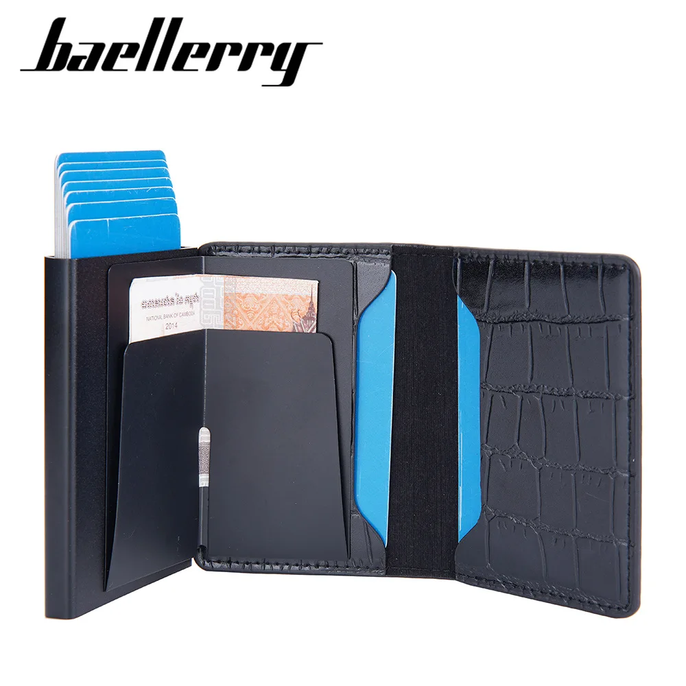 Crocodile Travel Passport Holder PU Leather Wallet Blocking Slim Wallets And Card Holders For Men