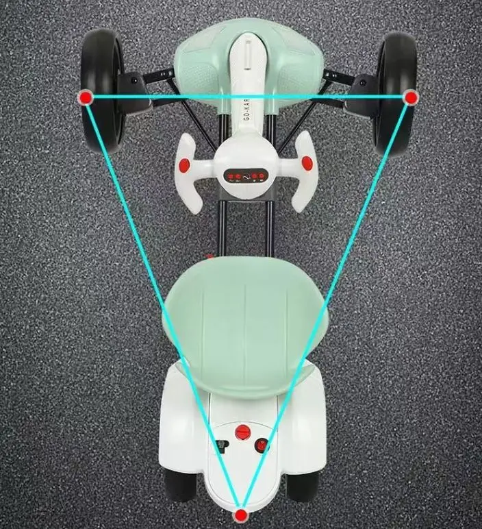 Children integrated frame electric go karting kid electric go kart